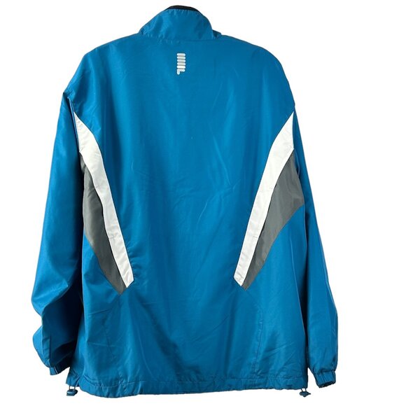 FILA Windbreaker Nylon Blue Jacket, Size L - Picture 2 of 4
